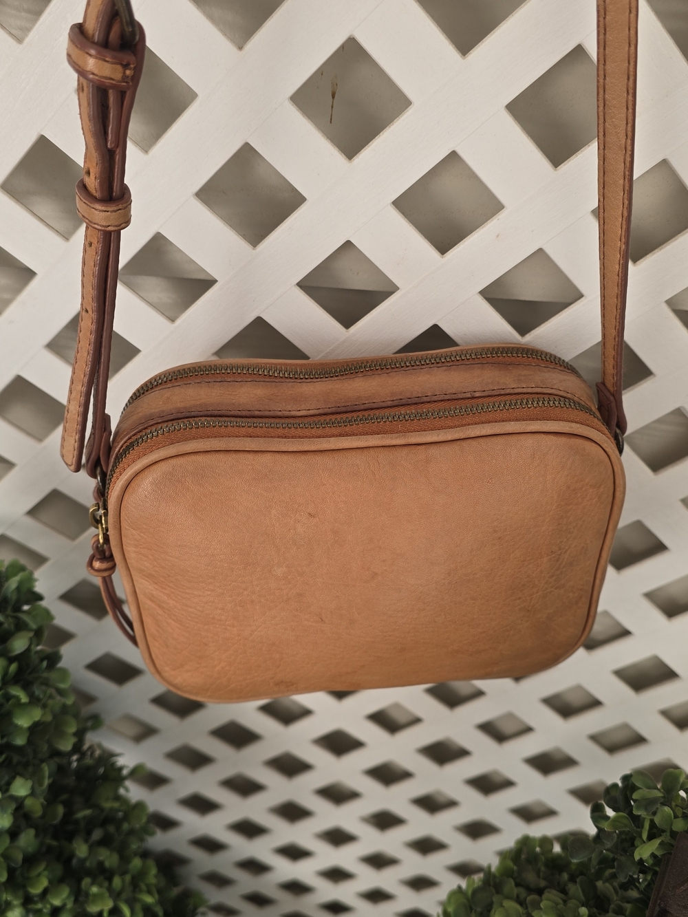 Mark & Graham Leather Crossbody Bag in Brown